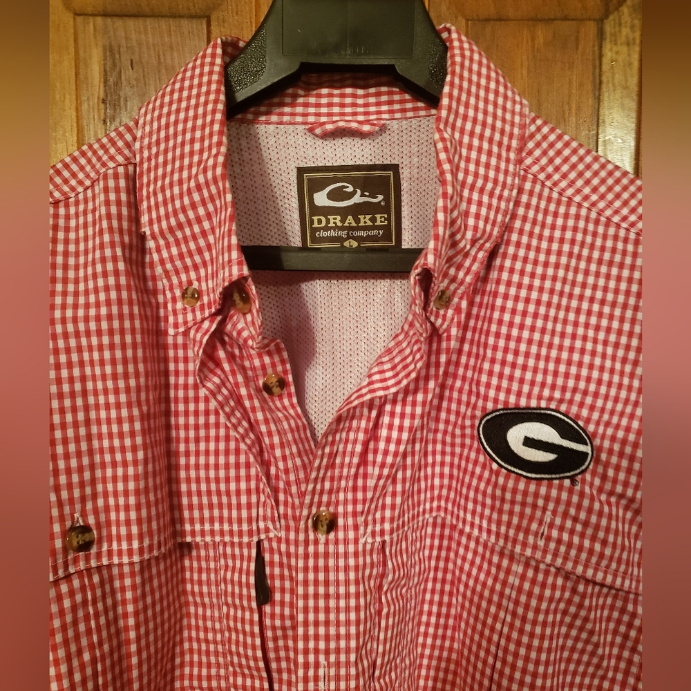 EUC UGA Long-Sleeved Buttondown Fishing Performance Shirt